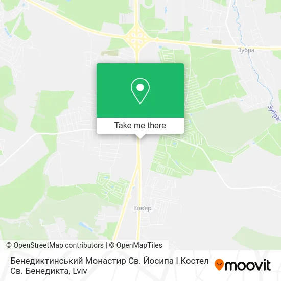 Карта Бенедиктинський Монастир Св. Йосипа І Костел Св. Бенедикта