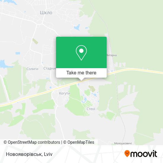 Новояворівськ map