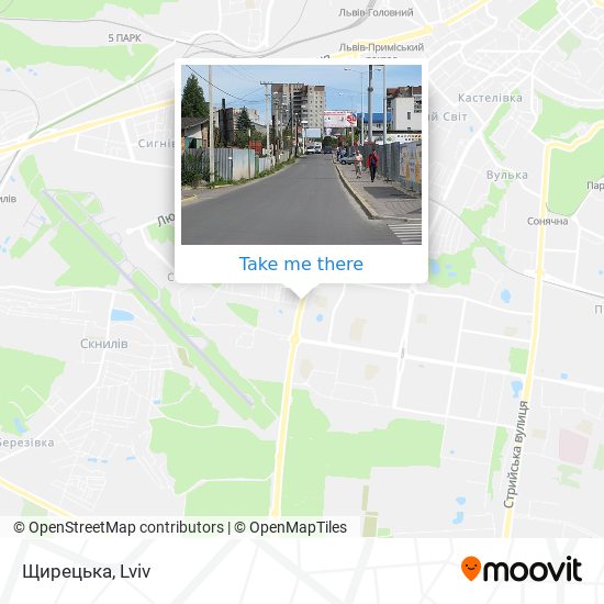Щирецька map