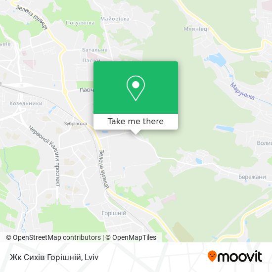 Карта Жк Сихів Горішній