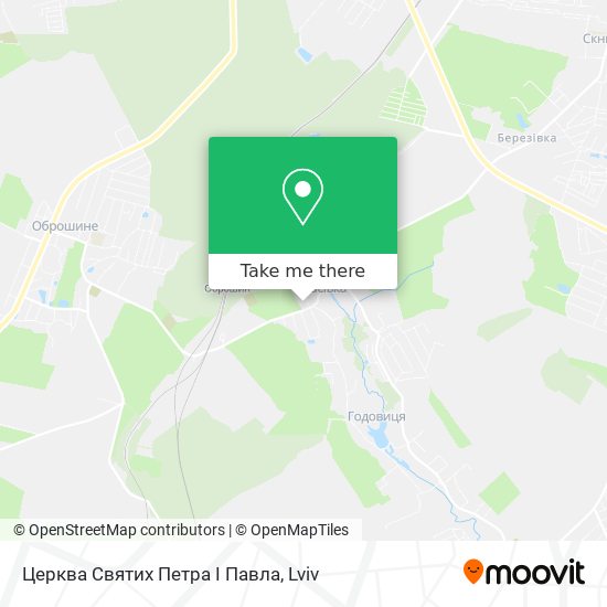 Карта Церква Святих Петра І Павла