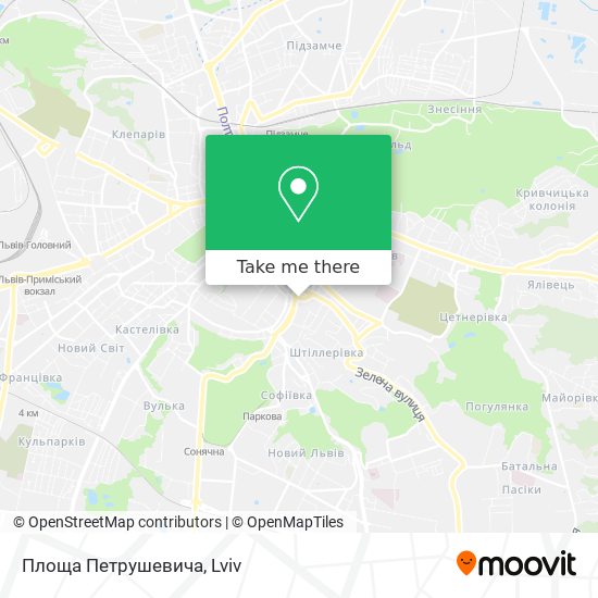 Площа Петрушевича map