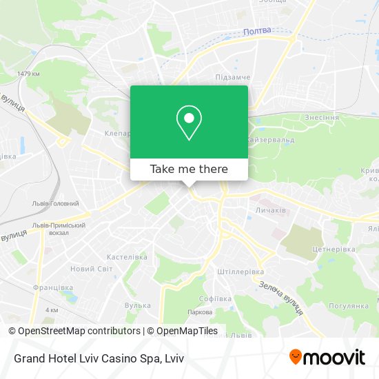Grand Hotel Lviv Casino Spa map