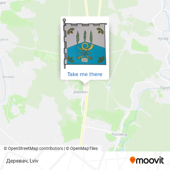 Карта Деревач