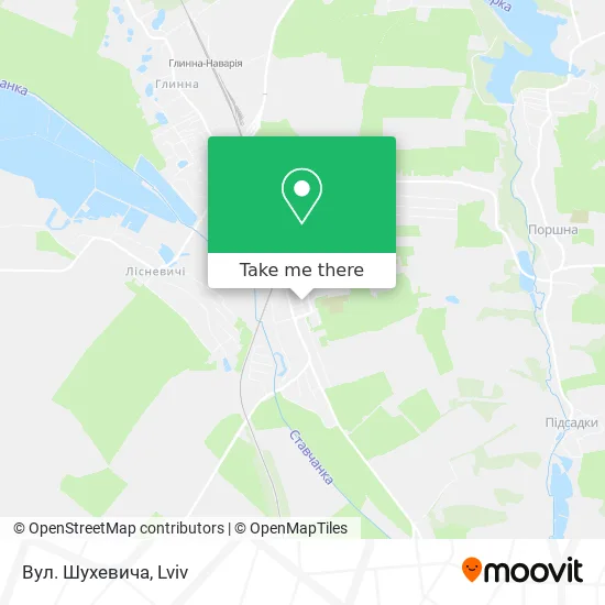 Карта Вул. Шухевича