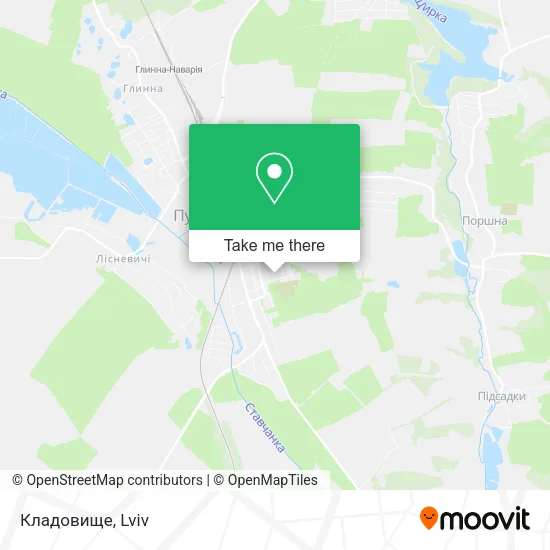 Карта Кладовище