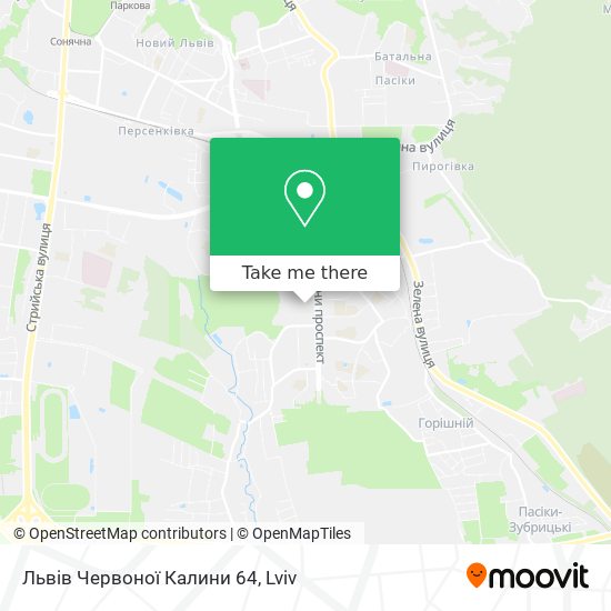 Львів Червоної Калини 64 map