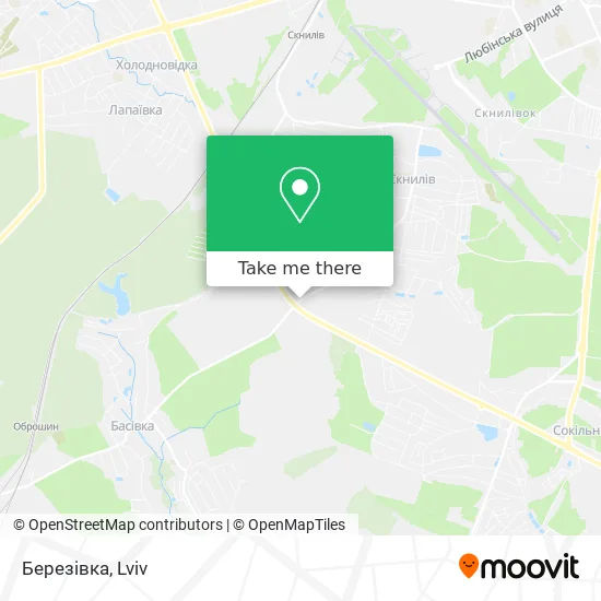 Карта Березівка