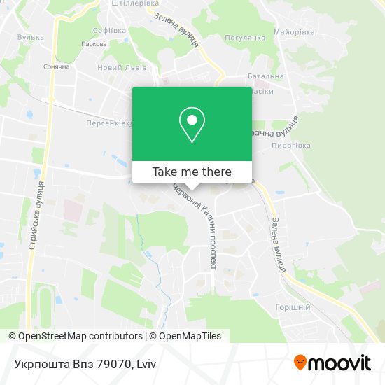 Укрпошта Впз 79070 map