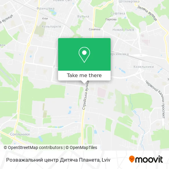 Розважальний центр Дитяча Планета map