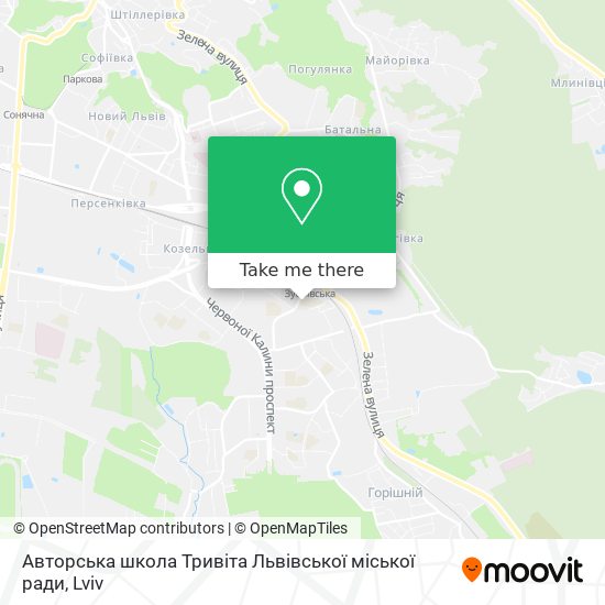 Авторська школа Тривіта Львівської міської ради map