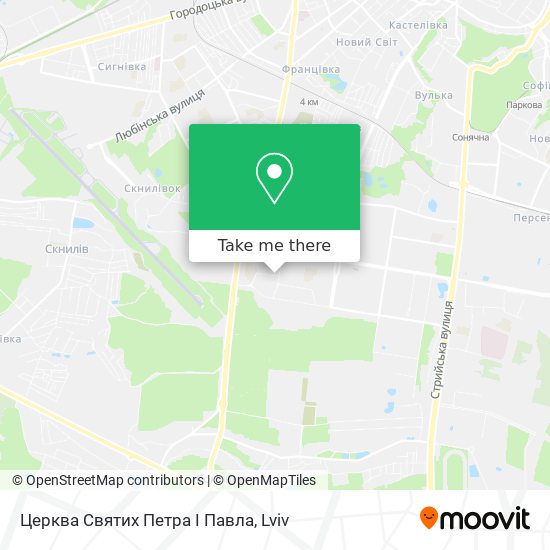 Церква Святих Петра І Павла map