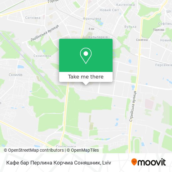 Кафе бар Перлина Корчма Соняшник map