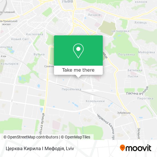 Церква Кирила І Мефодія map