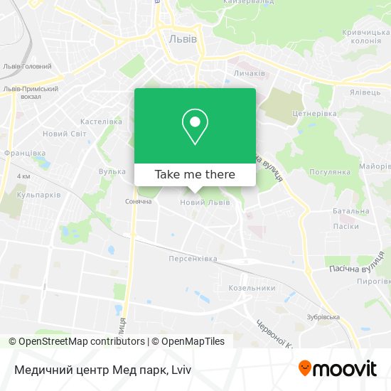 Медичний центр Мед парк map