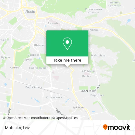 Карта Mobiaks