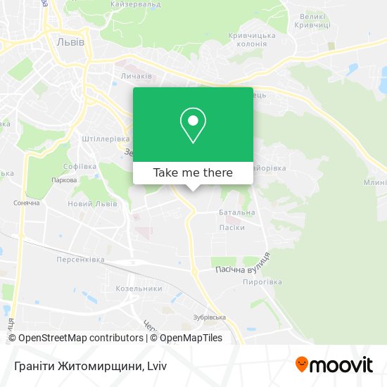 Граніти Житомирщини map