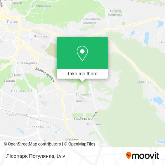 Карта Лісопарк Погулянка