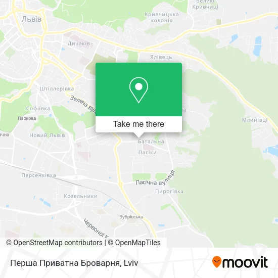 Карта Перша Приватна Броварня