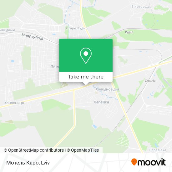Мотель Каро map