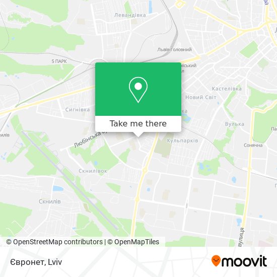 Євронет map
