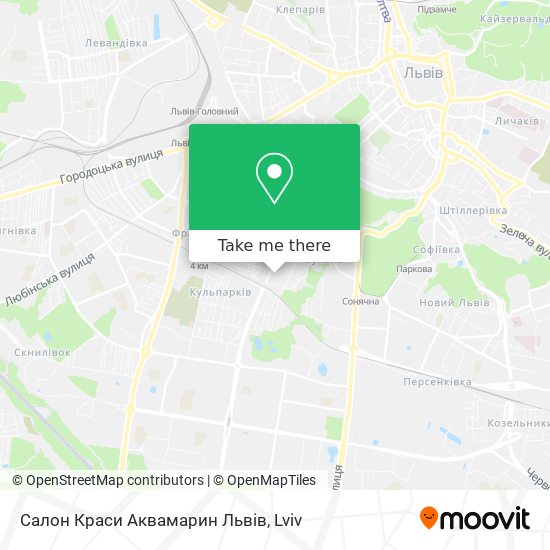 Салон Краси Аквамарин Львів map