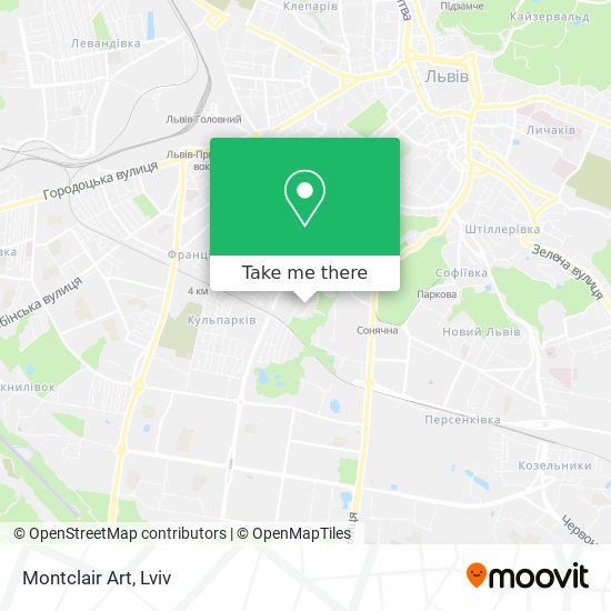 Карта Montclair Art