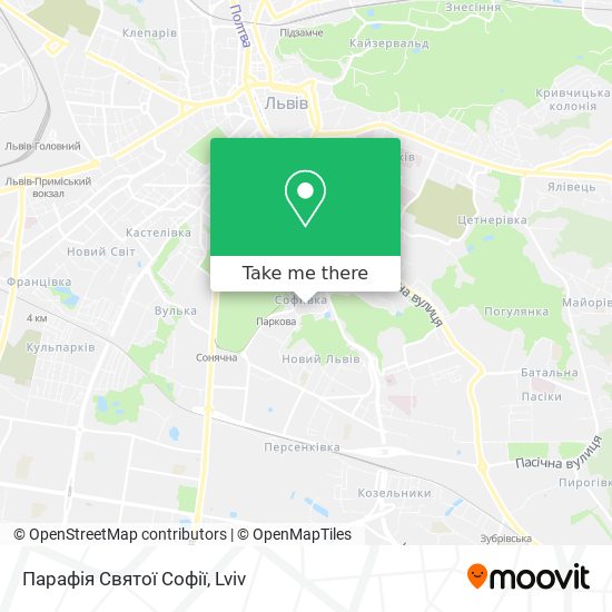 Парафія Святої Софії map