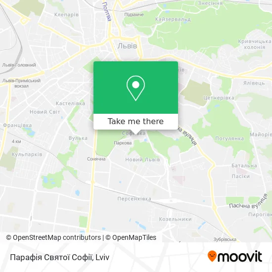 Парафія Святої Софії map