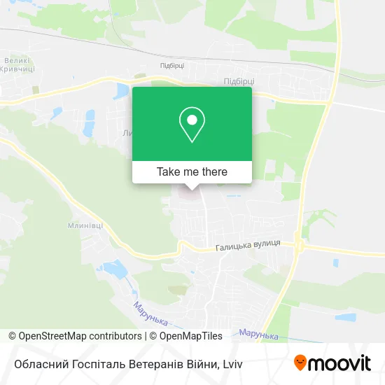 Карта Обласний Госпіталь Ветеранів Війни