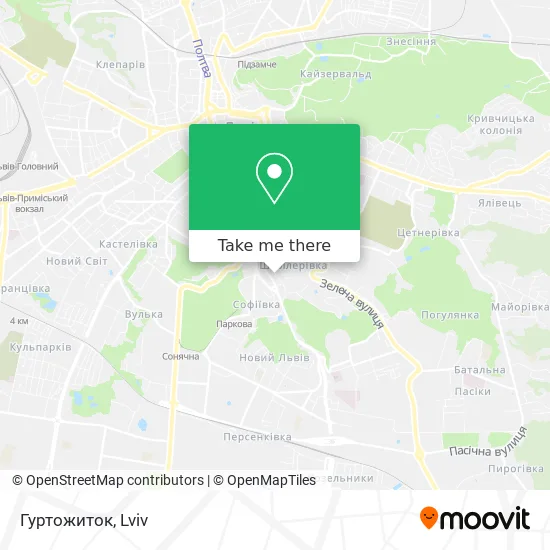 Гуртожиток map