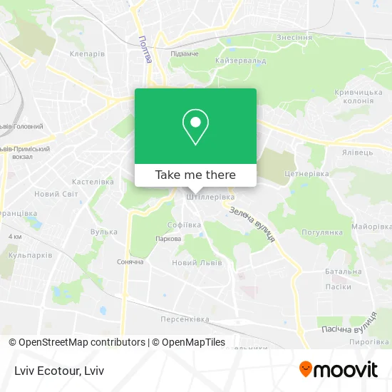 Lviv Ecotour map