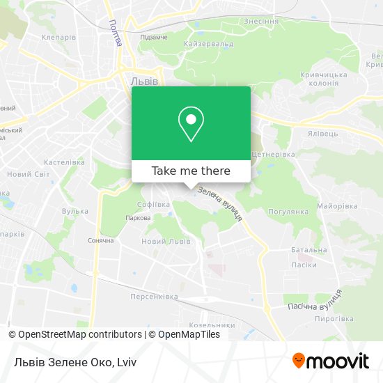 Львів Зелене Око map