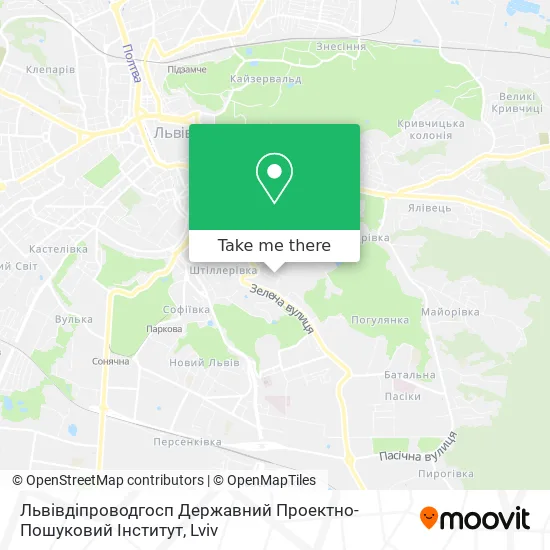 Карта Львівдіпроводгосп Державний Проектно-Пошуковий Інститут