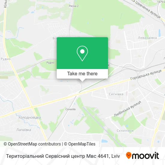 Карта Територіальний Сервісний центр Мвс 4641