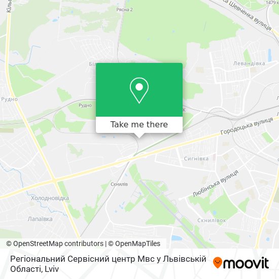 Регіональний Сервісний центр Мвс у Львівській Області map