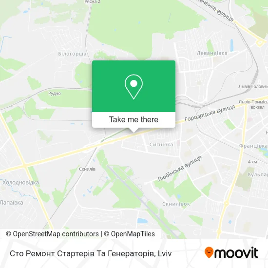 Карта Сто Ремонт Стартерів Та Генераторів