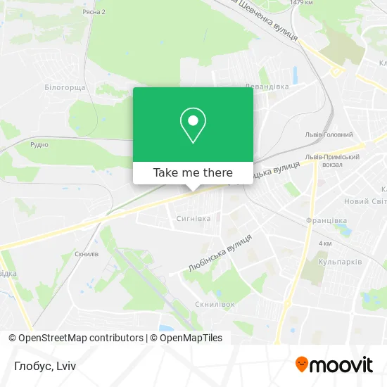 Карта Глобус