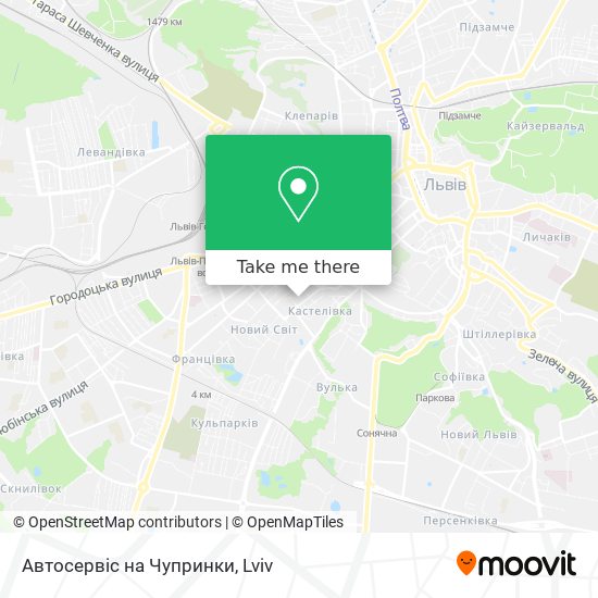 Автосервіс на Чупринки map