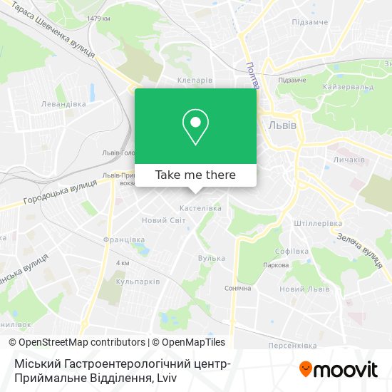 Міський Гастроентерологічний центр-Приймальне Відділення map