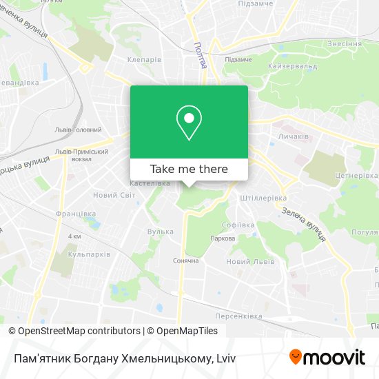 Пам'ятник Богдану Хмельницькому map