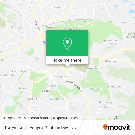 Ритуальные Услуги, Panteon.Lviv map