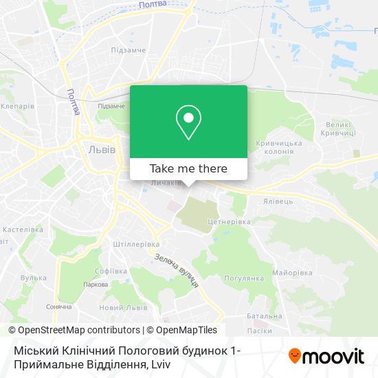 Міський Клінічний Пологовий будинок 1-Приймальне Відділення map