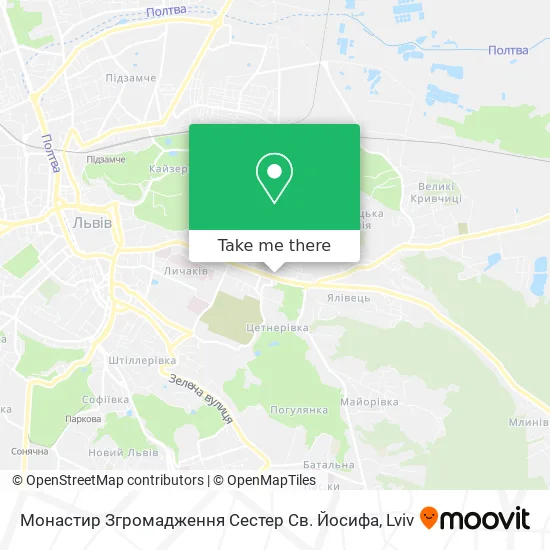 Карта Монастир Згромадження Сестер Св. Йосифа