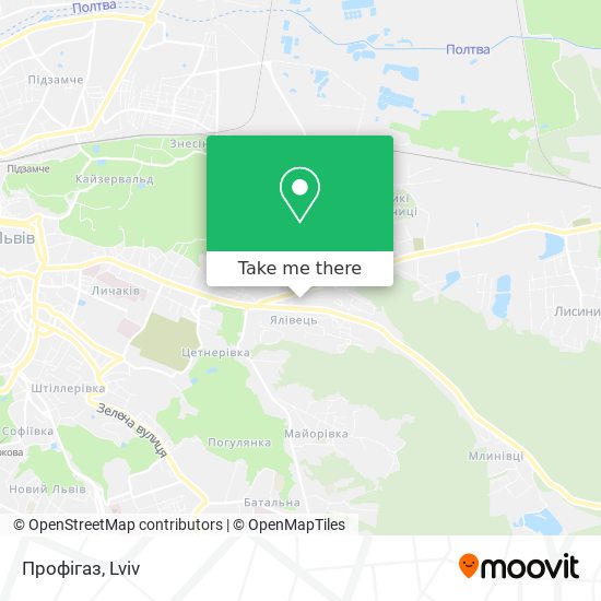 Профігаз map