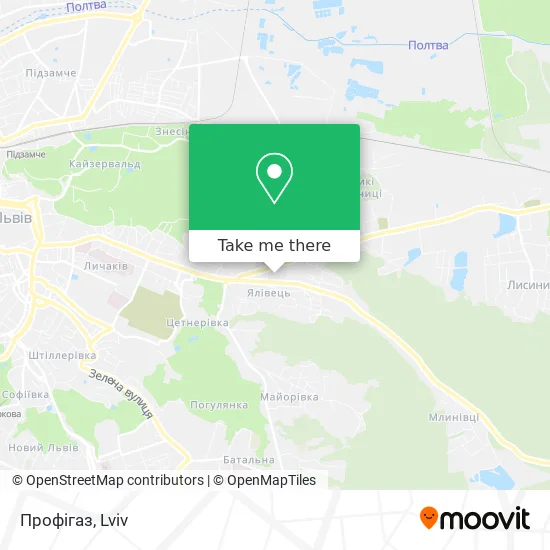 Профігаз map