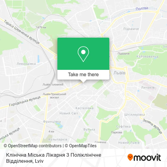 Карта Клінічна Міська Лікарня 3 Поліклінічне Відділення