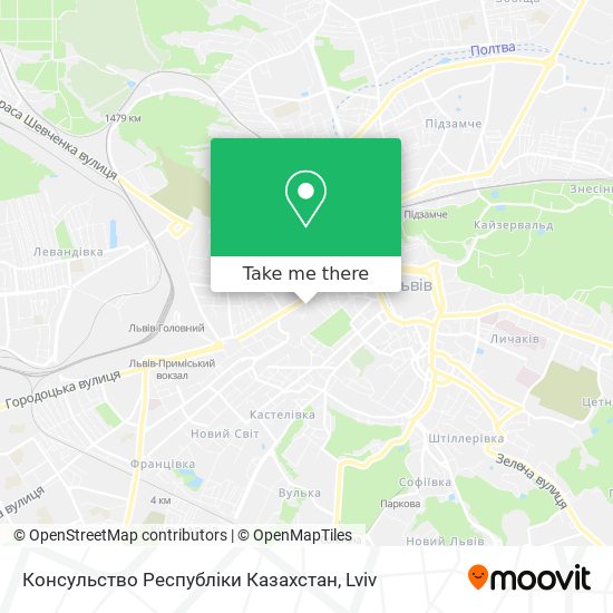 Карта Консульство Республіки Казахстан