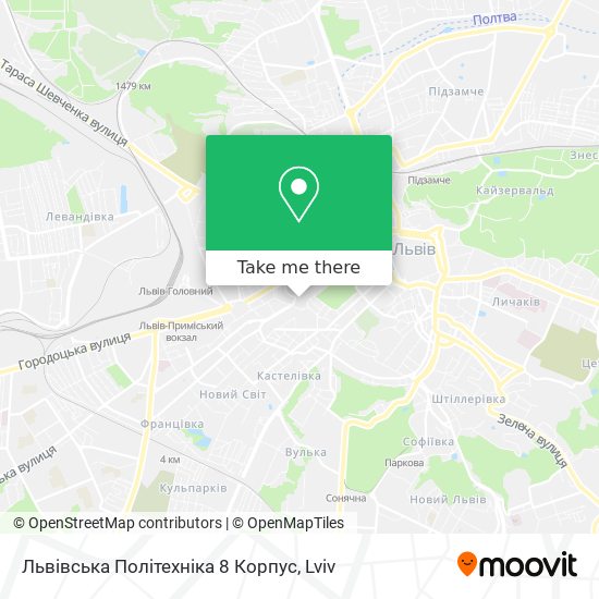 Львівська Політехніка 8 Корпус map