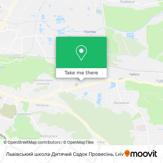 Львівський школа-Дитячий Садок Провесінь map